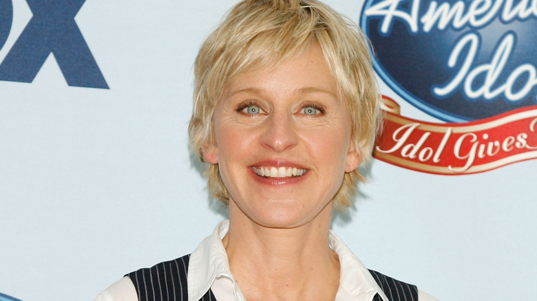 Ellen DeGeneres smiling