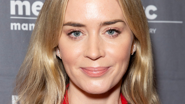 Emily Blunt staring