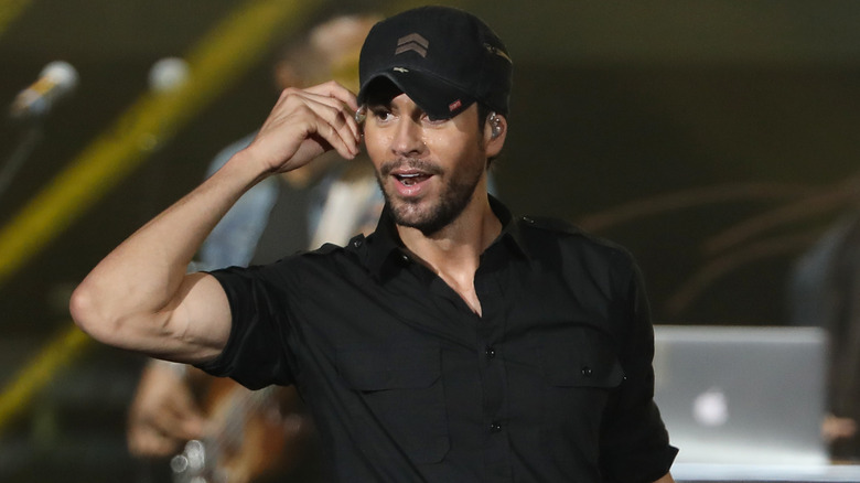 Enrique Iglesias performing on stage