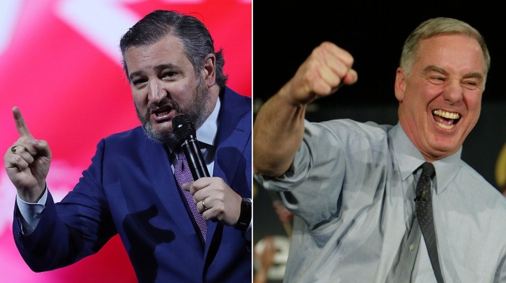 Ted Cruz and Howard Dean split image