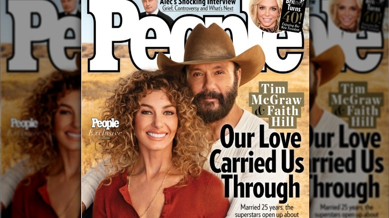 Faith Hill and Tim McGraw's People cover