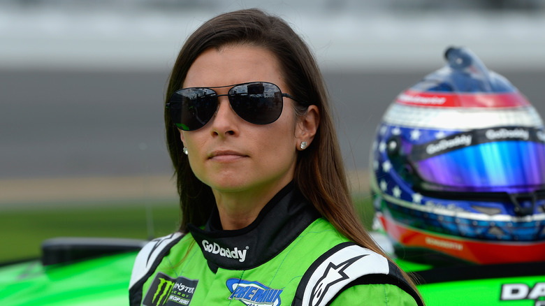 Danica Patrick wearing shades