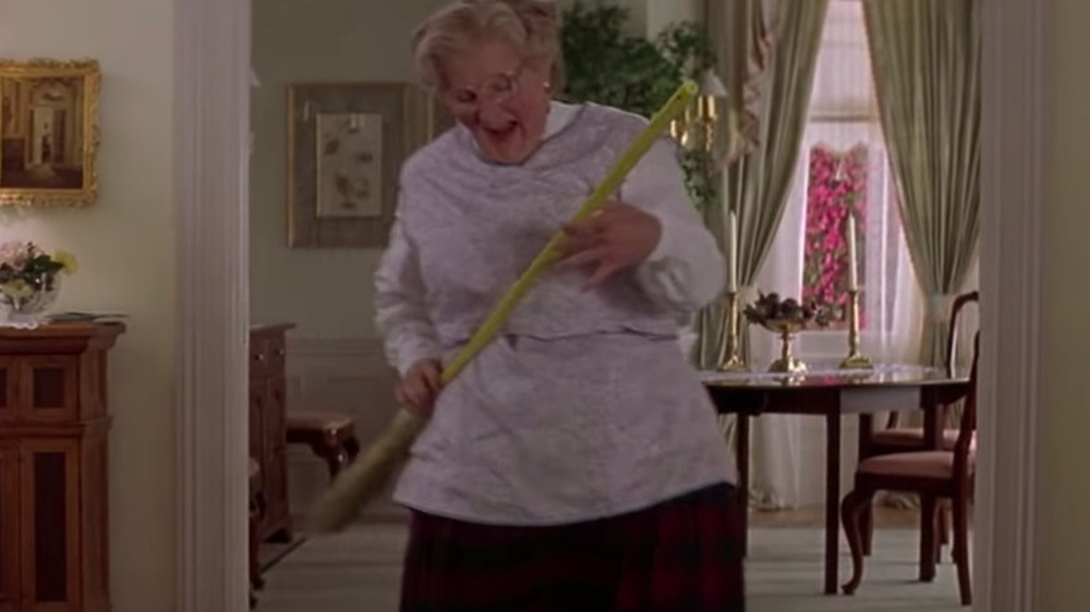 Mrs. Doubtfire air guitar