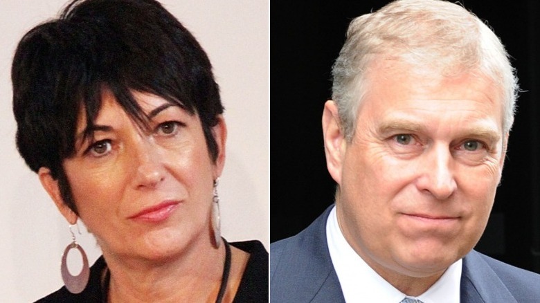Ghislaine Maxwell and Prince Andrew posing
