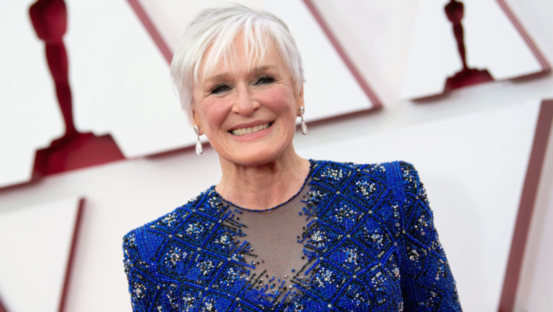 Glenn Close smiling at the 2021 Oscars