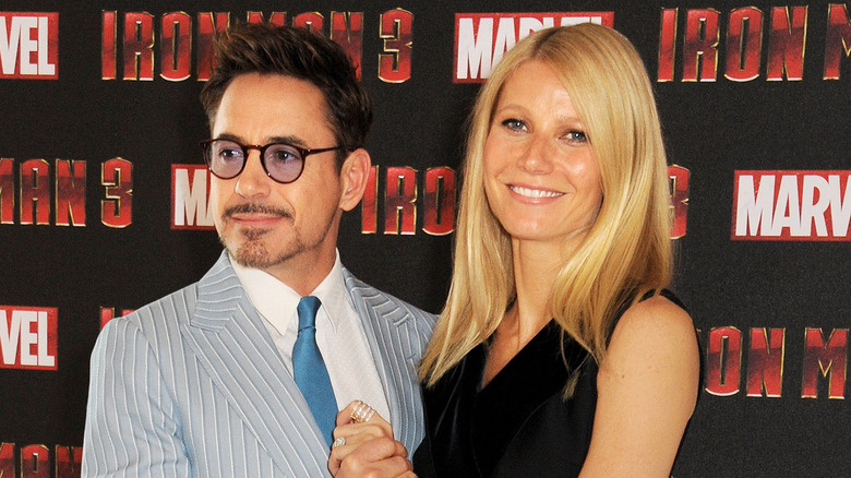 Gwyneth Paltrow and Robert Downey Jr. on the red carpet