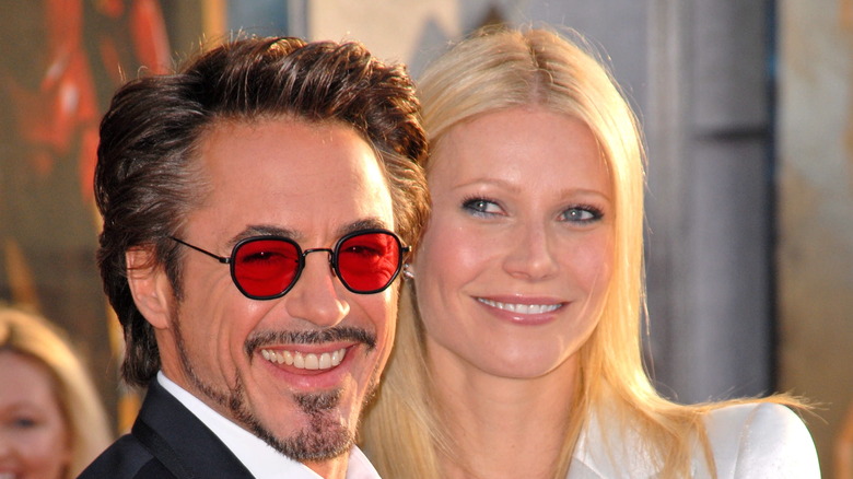 Gwyneth Paltrow and Robert Downey Jr. smiling