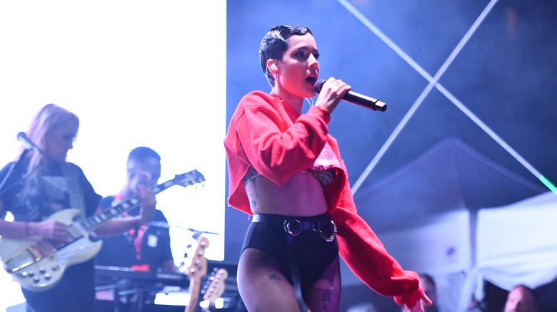 Halsey on stage