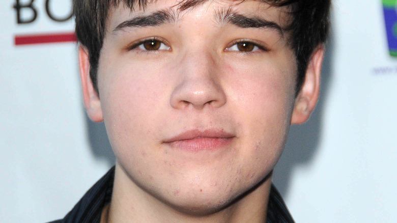 Nathan Kress furrowing his brow 