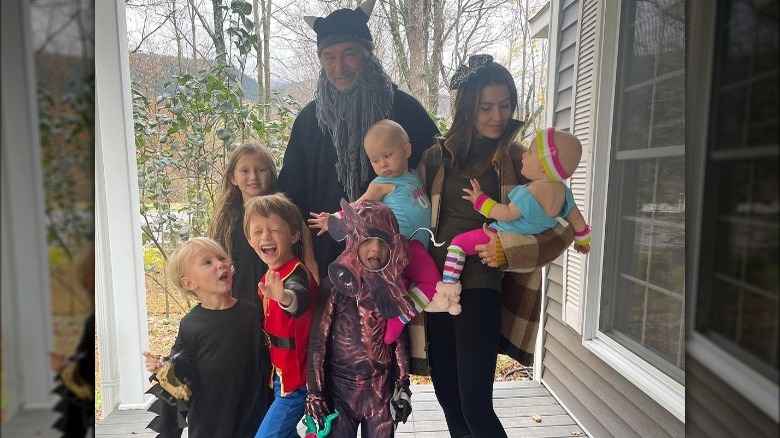 Alec and Hilaria Baldwin with their children