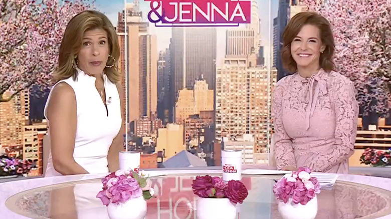 Hoda Kotb and Stephanie Ruhle at table