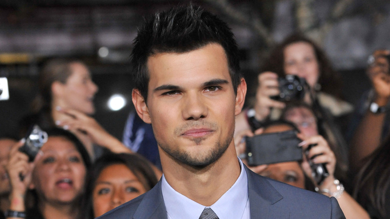 Taylor Lautner promoting Twilight