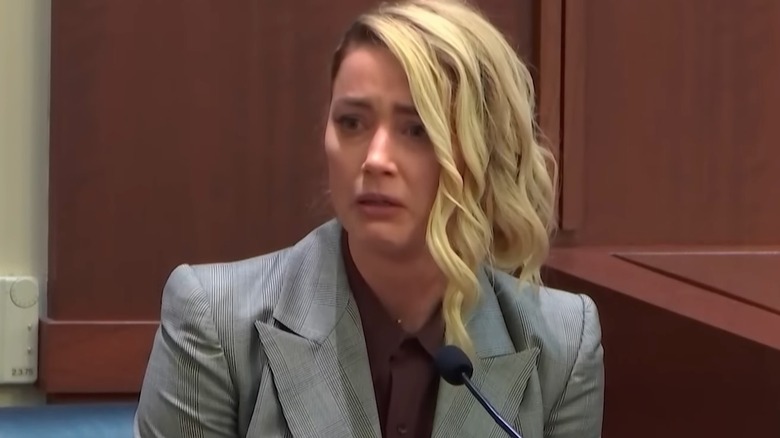 Amber Heard testifying in court