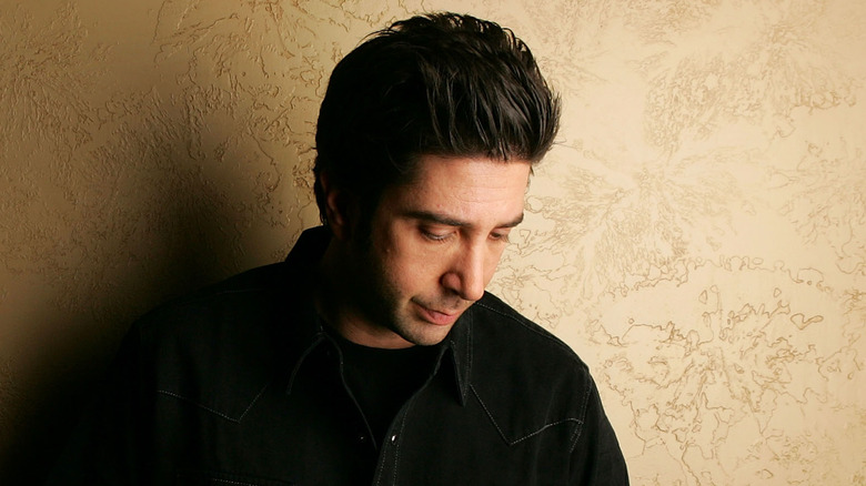 David Schwimmer looking down