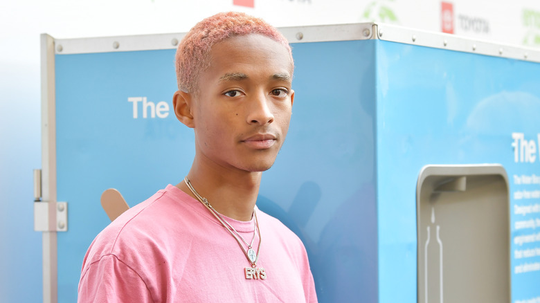 Jaden Smith with pink hair