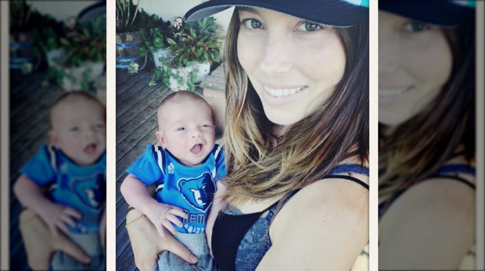 Jessica Biel with son Silas