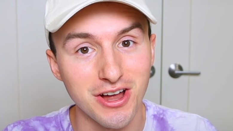 Lucas Cruikshank wearing a baseball hat