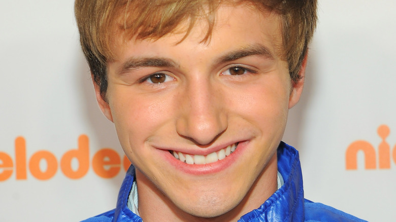 Lucas Cruikshank smiling at a Nickelodeon event