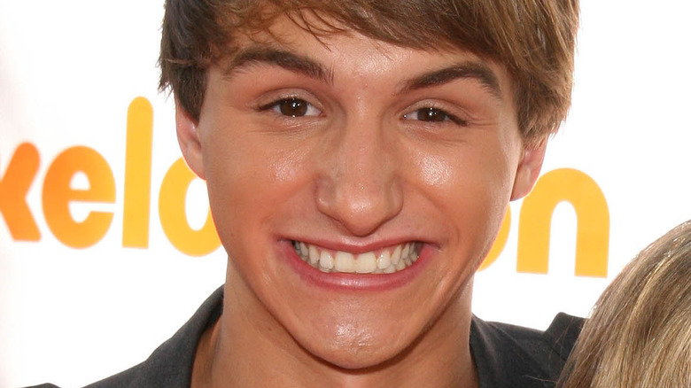 Lucas Cruikshank smiling at a Nickelodeon event