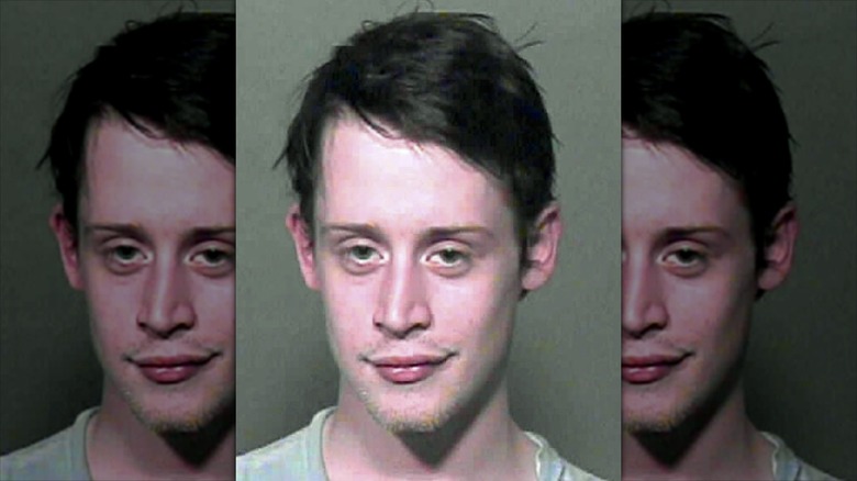 Macaulay Culkin mugshot photo in Oklahoma City, Oklahoma in September 2004