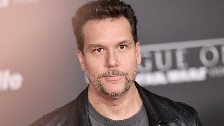 Dane Cook in leather jacket