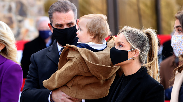 Hunter Biden and wife Melissa Cohen attend a 2021 ceremony in New Castle, Delaware