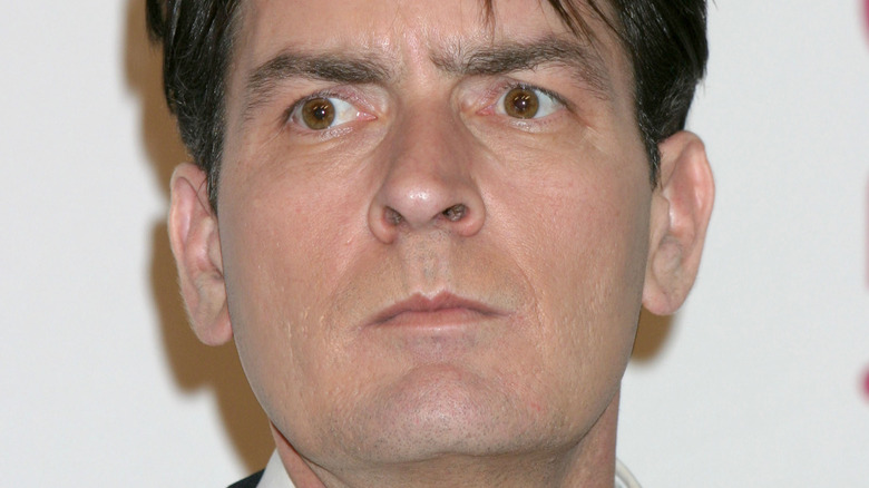 Charlie Sheen on the red carpet