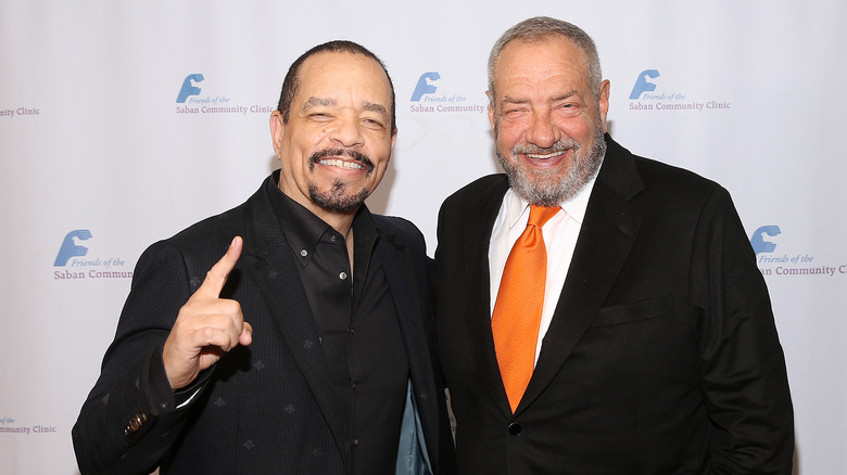 Ice-T Dick Wolf smiling red carpet 