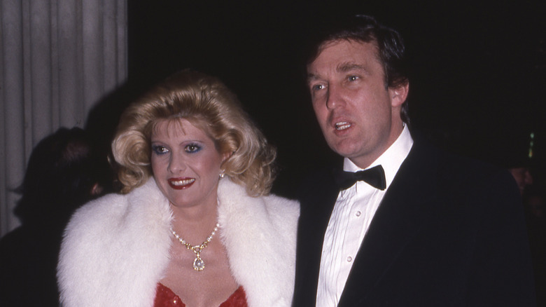 Ivana Trump posing with Donald Trump