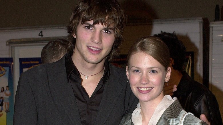 January Jones Ashton Kutcher