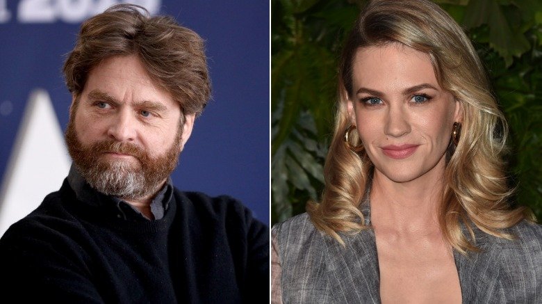 January Jones Zach Galifianakis