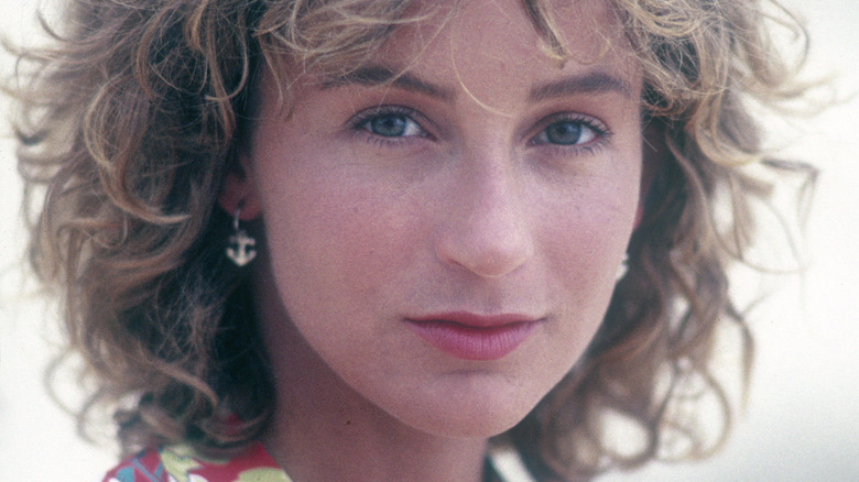 Jennifer Grey poses in the '80s