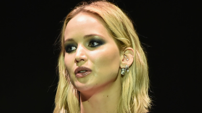 Jennifer Lawrence speaks onstage