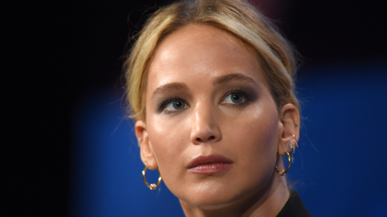 Jennifer Lawrence speaks onstage