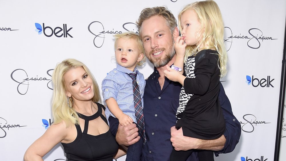 Jessica Simpson, Eric Johnson, and kids