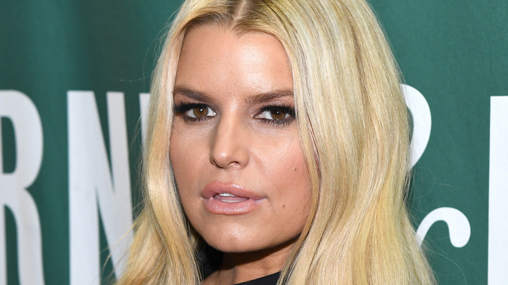 Jessica Simpson staring