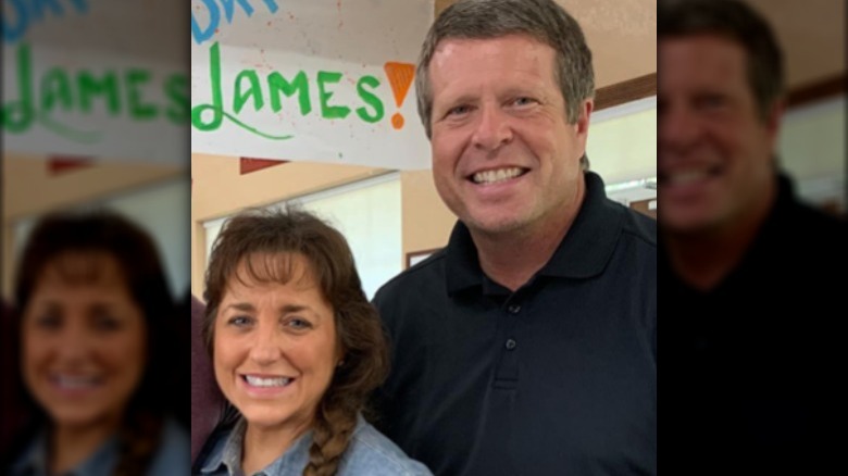 Michelle and Jim Bob Duggar smiling