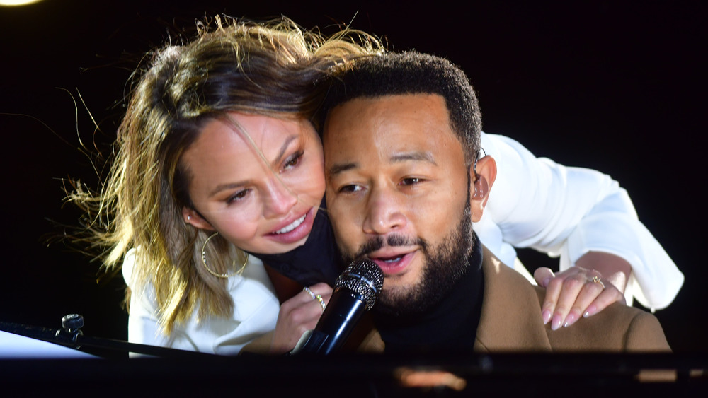 Chrissy Teigen attends John Legend's outdoor performance