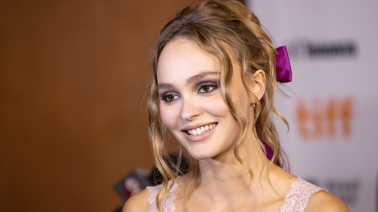 Lily-Rose Depp smiling