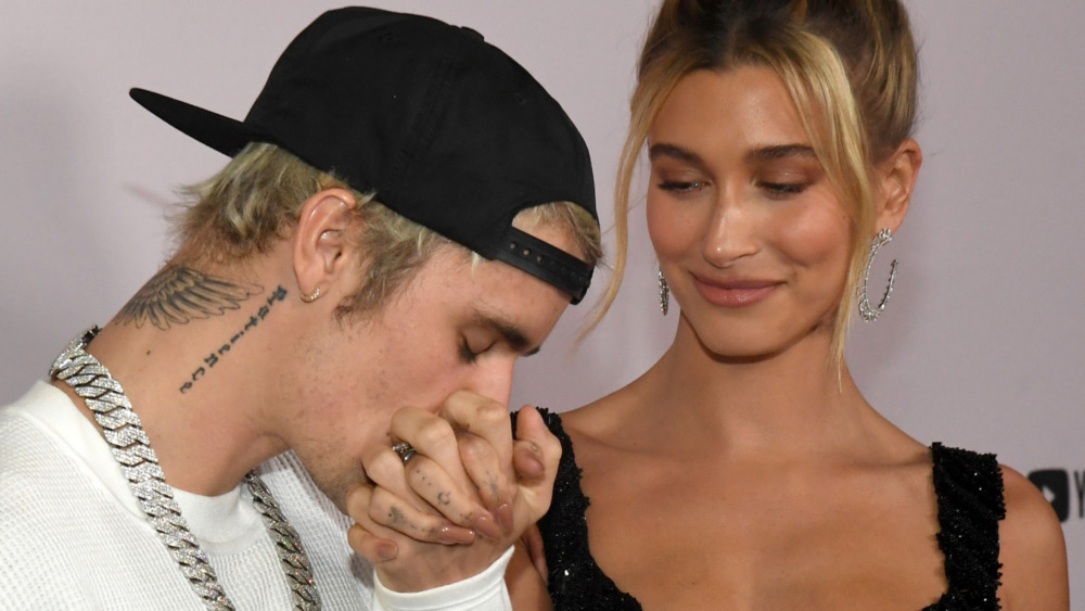 Justin and Hailey Bieber on the red carpet