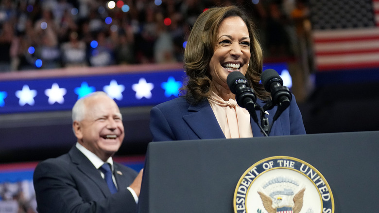 Kamala Harris laughing