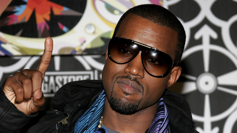 Kanye West black sunglasses