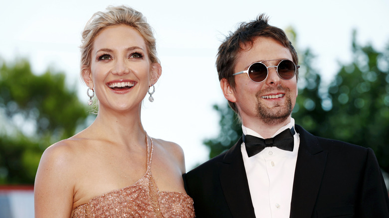 Kate Hudson, Matt Bellamy smiling