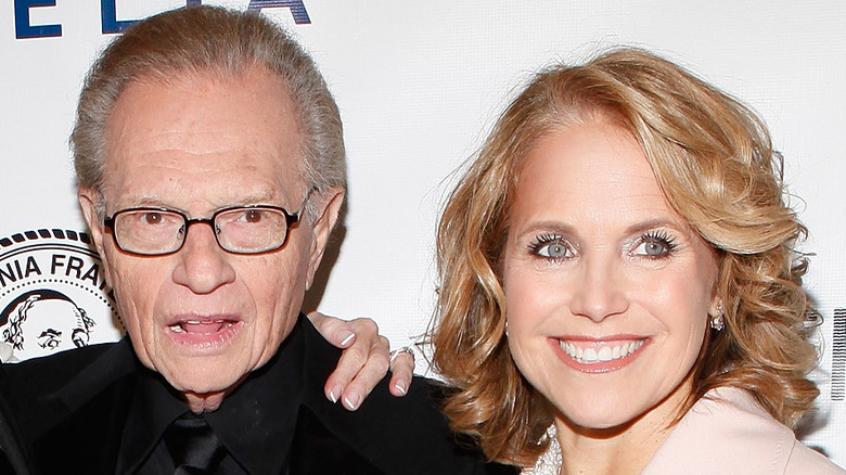 Larry King and Katie Couric