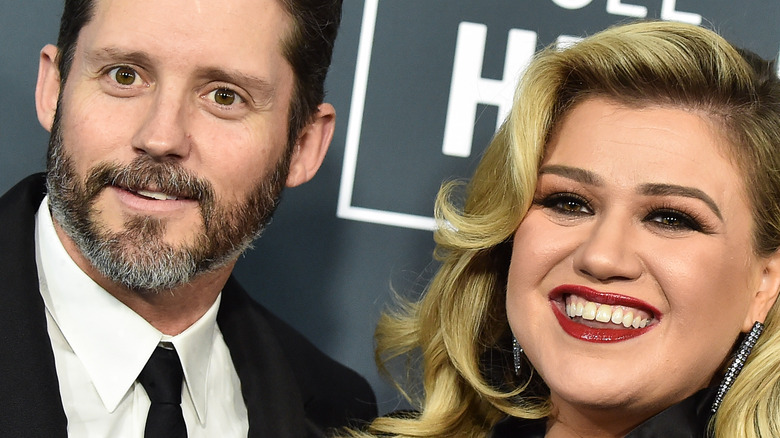 Brandon Blackstock and Kelly Clarkson on the red carpet