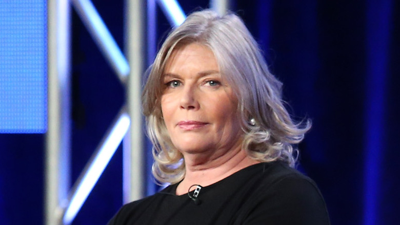 Kelly McGillis black shirt