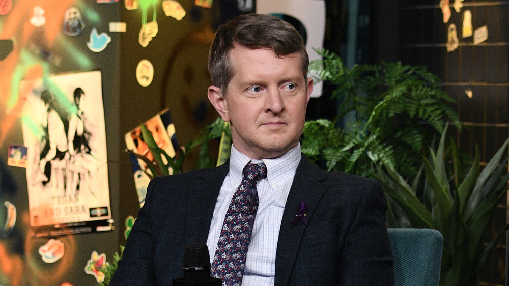 Ken Jennings looking off to the side