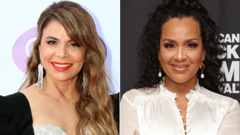 Paula Abdul, Lisa Raye smiling