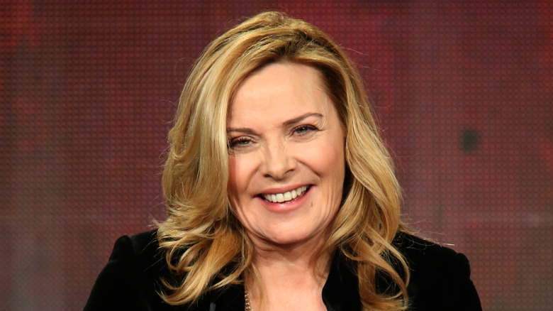 Kim Cattrall smiling