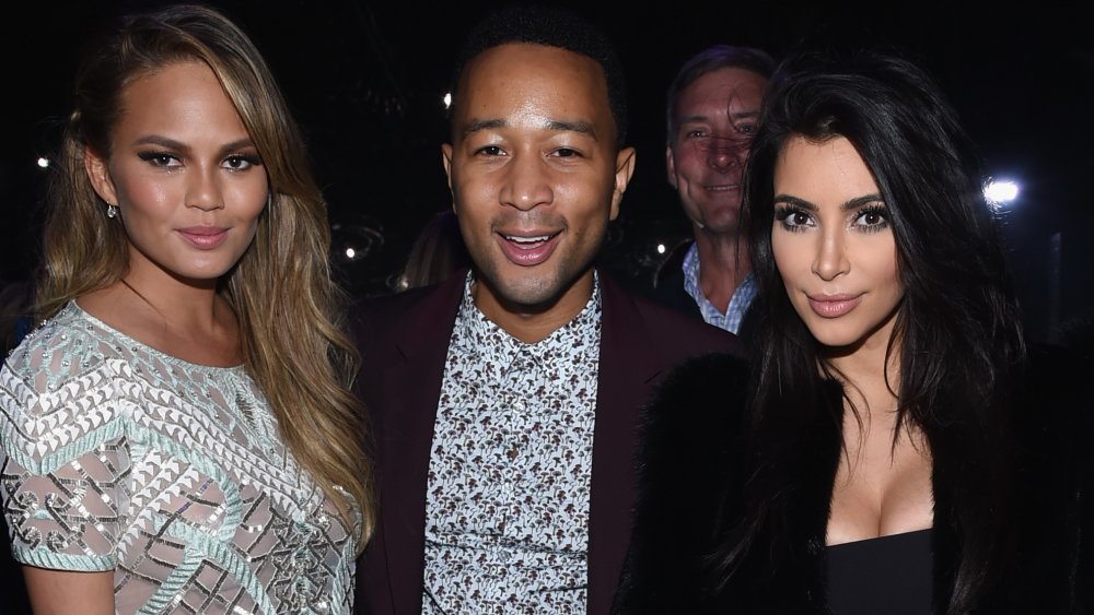 Chrissy Teigen, John Legend, and Kim Kardashian